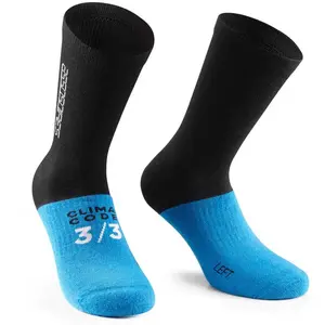 Chaussettes Assos Assosoires Ultraz Winter EVO noir bleu clair - 35-38 pas cher