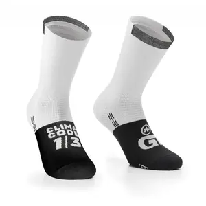 Assos GT Socks C2 - Chaussettes vélo Holy White 35 - 38 pas cher
