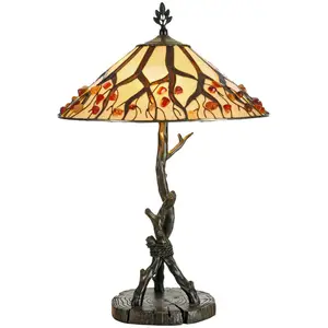 Artistar Lampe à poser Jordis de style Tiffany pas cher