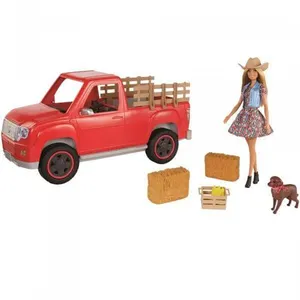 PicWic Toys Barbie Sweet Orchard Farm - Fermière et son 4x4 pas cher