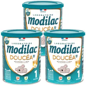Modilac Doucéa LF+ Lait Infantile 1er Âge 820g - Lot de 3 pas cher
