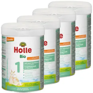 Holle Lait de Chèvre 1er Âge pour Nourrissons Bio 800g Lot de 4 pas cher