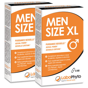 Labophyto Mensize XL Taille Penis - cure taille du pénis - 60 gélules - Lot de 2