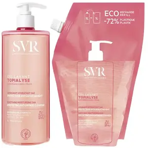 SVR Topialyse Lot Gel Lavant 1L + Eco-Recharge 1L Peaux Atopiques et Sensibles pas cher