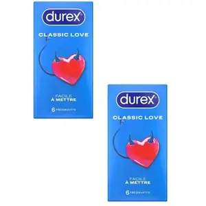 Durex Pr ©servatifs Love 6 pr ©servatifs Lot de 2 boites pas cher