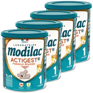 Modilac Actigest Lait Infantile 1er Âge Lf+1 800g - Lot de 4 pas cher