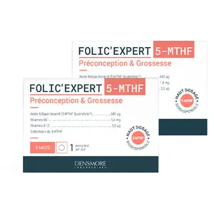 Densmore Folic'Expert la Nouvelle Génération d'Acide Folique Cure de 6... pas cher