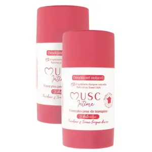 Musc Intime Déodorants Parfumés Sweet Litchi Lot de 2x 50gVendu paratida-santediscount