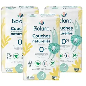 Biolane lot de 3 paquets de couches écologiques Taille 4 X44