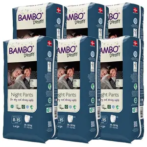 Bambo Nature Dreamy Culottes de nuit 35 -50 kg unisex - Lot de 6