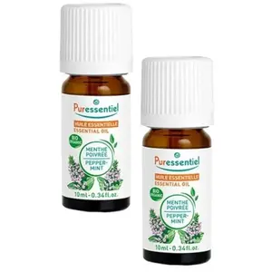 Puressentiel Huile Essentielle Menthe poivrée Bio 10ml Lot de 2 pas cher