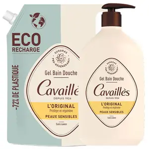 Rogé Cavaillès Gel Bain Douche Surgras L'Original 1L + Éco-Recharge 1LVendu paratida-santediscount