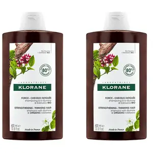 Klorane Quinine Edelweiss Shampoing Fortifiant Lot de 2 x 400ml pas cher