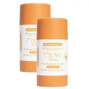 Musc Intime Déodorants Parfumés Amber Flower - Lot de 2 x 50gVendu paratida-santediscount