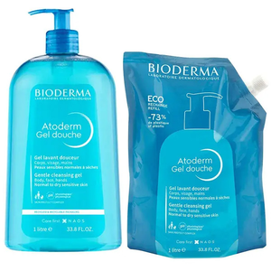 Bioderma Atoderm Gel douche Gel Douche Sans Savon Peaux Sèches Famille...Vendu paratida-santediscount