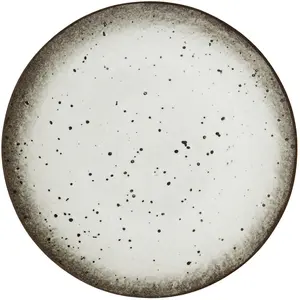 Madam Stoltz - Assiette plate en grès Multicolore M