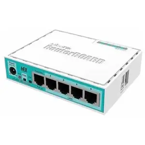 MikroTik RB750GR3 Routeur connecté Gigabit Ethernet Turquoise, Blanc pas cher