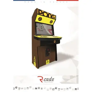 Borne d'arcade R-Cade Jamma Elite avec Habillage Atari Pong pas cher