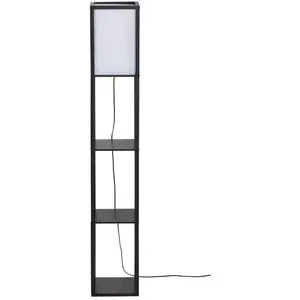 BUT Lampadaire étagères H. 159 cm JEN Noir pas cher