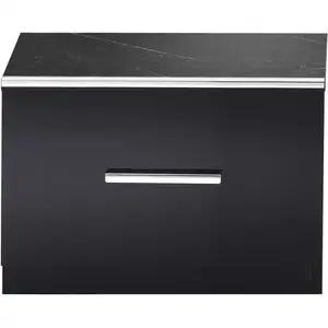 Chevet 1 tiroir GLOSSY coloris noir pas cher