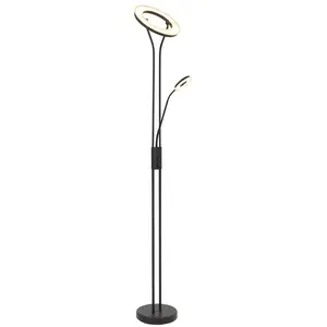 Lampadaire Métal et verre 180 cm argenté LISAVendu parconforama