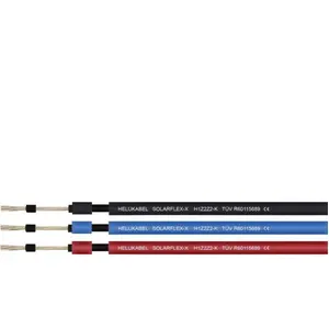 H1Z2Z2-K 713569 Câble photovoltaïque 1 x 6 mm² rouge 100 m - Helukabel pas cher