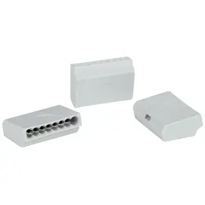 Borne de raccordement Hellermanntyton HECE-8X1.5-PA-GY-75 148-90018 flexible: 0.5-1.5 mm² rigide: 0.5-1.5 mm² Nombre de pôles (num): 8 gris 1 pc(s) pas cher