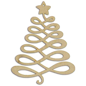Spiderlily Design Sapin arabesque à suspendre 10,8 x 14 cmVendu parscrapmalin