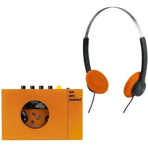 We Are Rewind Lecteur Cassette Serge Orange + Muse M-206 CF Orange pas cher