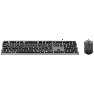 INOVU Pack clavier-souris AW10G (Gris/Noir) + FM 1200 (Noir) pas cher