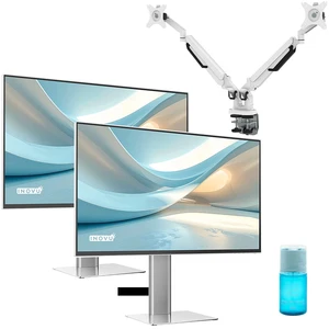 INOVU 27" LED - 2x AURA MBS27 + Support de bureau INOVU LT2 Blanc + Ki... pas cher
