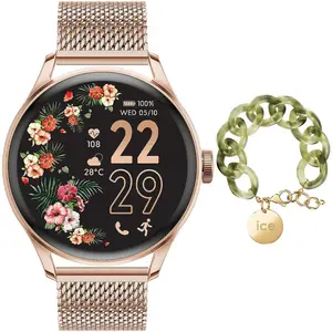 Ice Watch Ice Smart 2.0 1.20 Rose/Or Bracelet Milanais + Bracelet Chai...