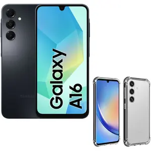 Samsung Galaxy A16 Noir (4 Go / 128 Go) + Akashi Coque TPU Angles Renf... pas cher