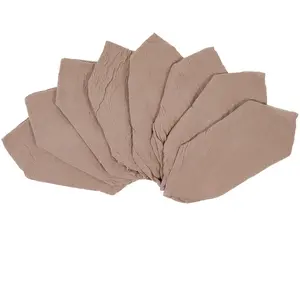 Casa - 8 Serviettes de table Washed Cotton bark - 45x45 cm OS pas cher