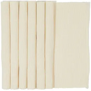 Casa - 6 Sets de table Ribbed tofu - 35x50 cm OS pas cher