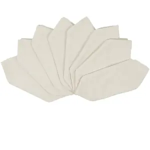 Casa - 8 Serviettes de table Toobox natural - 43x43 cm OS pas cher