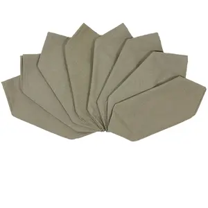 Casa - 8 Serviettes de table Toobox vert sauge - 43x43 cm OS pas cher