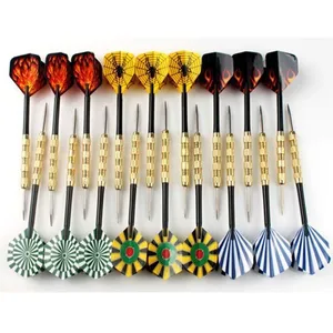 18 pcs Acier Pointe Fléchettes Avec Agréable VolsVendu parcdiscount