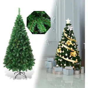 COSTWAY Sapin de Noël Artificiel 210cm Aiguilles en PVC Arbre en Epicé... pas cher