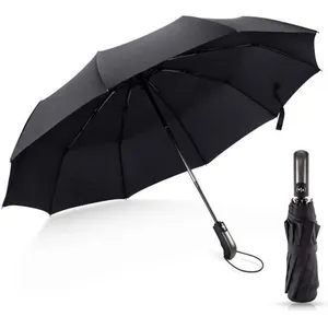 Parapluie - Hicollie - Pliant Automatique - Acier Résistant - 10 Os - NoirVendu parcdiscount