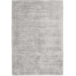 Novatrend Tapis moderne en soie argent 120x170 cm pas cher