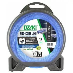 Ozaki - Fil nylon bi-matière débroussailleuse Pro-Core Line 2 mm 15 mè... pas cher
