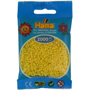 Hama 2 000 perles mini (petites perles Ø2,5 mm) jaune clair pas cher