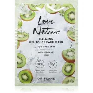 Oriflame Love Nature Gel To Ice Organic Kiwi masque apaisant visage po... pas cher