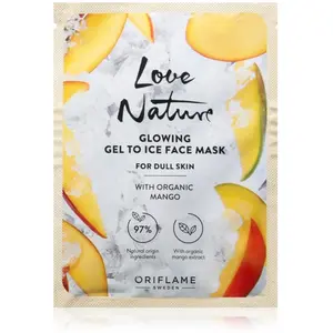 Oriflame Love Nature Gel To Ice Organic Mango masque illuminateur visa... pas cher