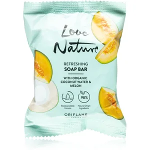 Oriflame Love Nature Coconut Water & Melon savon nettoyant solide 75 g pas cher