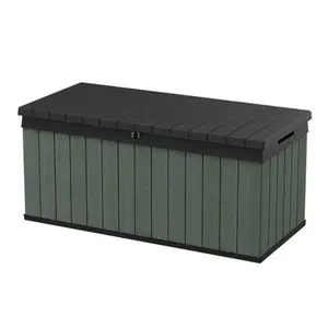 Keter - Coffre en Résine deco box 120 vert pas cher