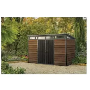 Keter Abri de jardin WALNUT Signature 117 en résine coloris noyer - 7,4 m² -... pas cher