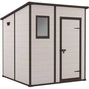 Keter Abri de jardin en résine MANOR Pent 6x6 Beige pas cher