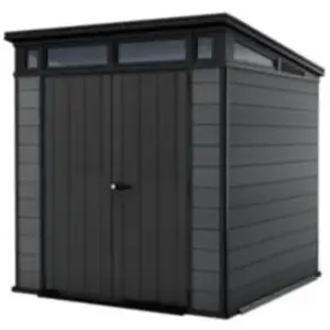 Abri de jardin CORTINA 77 en résine KETER gris foncé 4,7m² pas cher